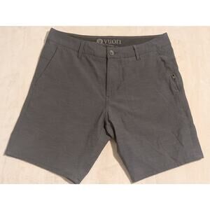 Vuori Aim Shorts Men's 30 Gray Chino Performance Stretch Outdoor Golf V368